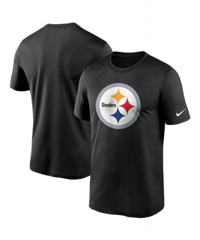 Men's Black Pittsburgh Steelers Logo Essential Legend Performance T-shirt $28.49 T-Shirts