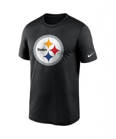 Men's Black Pittsburgh Steelers Logo Essential Legend Performance T-shirt $28.49 T-Shirts