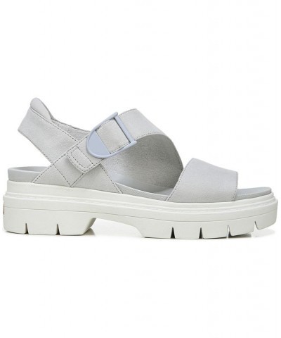 Women's Take Off Ankle Strap Sandals Gray $40.55 Shoes