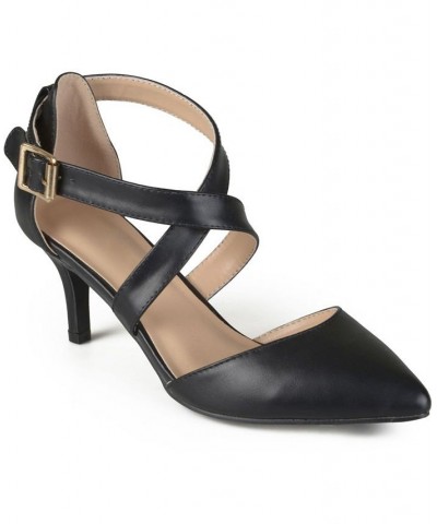 Women's Riva Crisscross Heels Black $36.90 Shoes