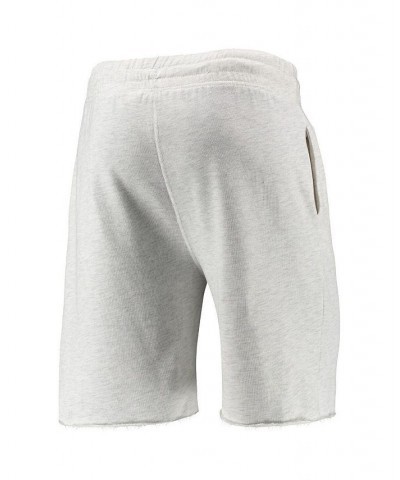 Men's Oatmeal New York Yankees Mainstream Logo Terry Tri-Blend Shorts $26.95 Shorts