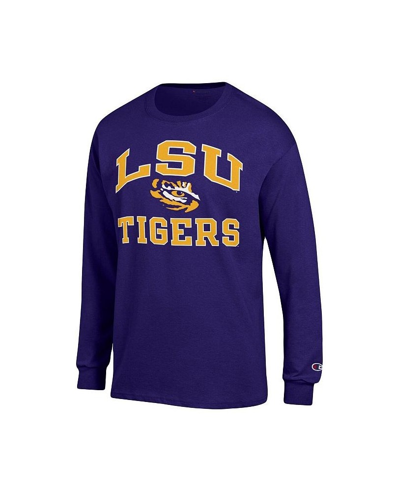 Men's Purple LSU Tigers High Motor Long Sleeve T-shirt $16.80 T-Shirts