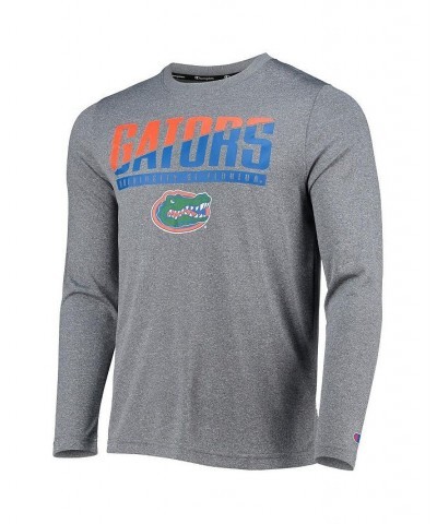 Men's Gray Florida Gators Wordmark Slash Long Sleeve T-shirt $22.94 T-Shirts