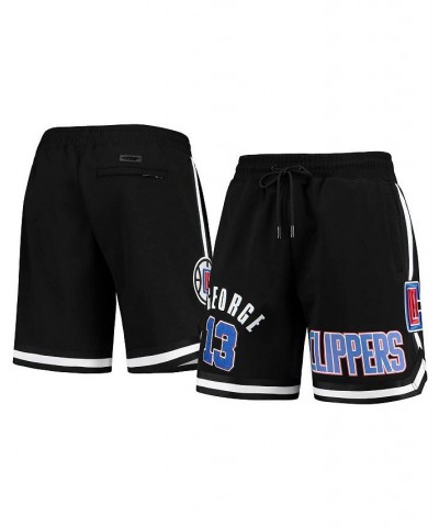 Men's Paul George Black LA Clippers Team Player Shorts $37.20 Shorts