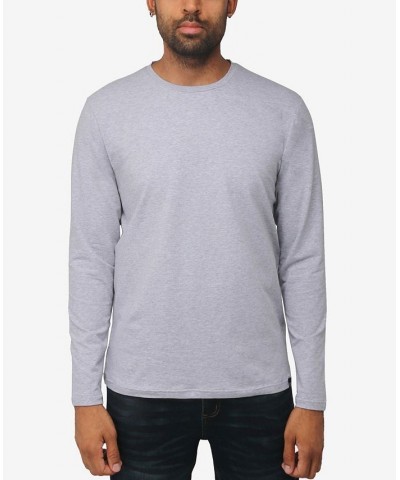 Men's Soft Stretch Crew Neck Long Sleeve T-shirt PD11 $19.60 T-Shirts