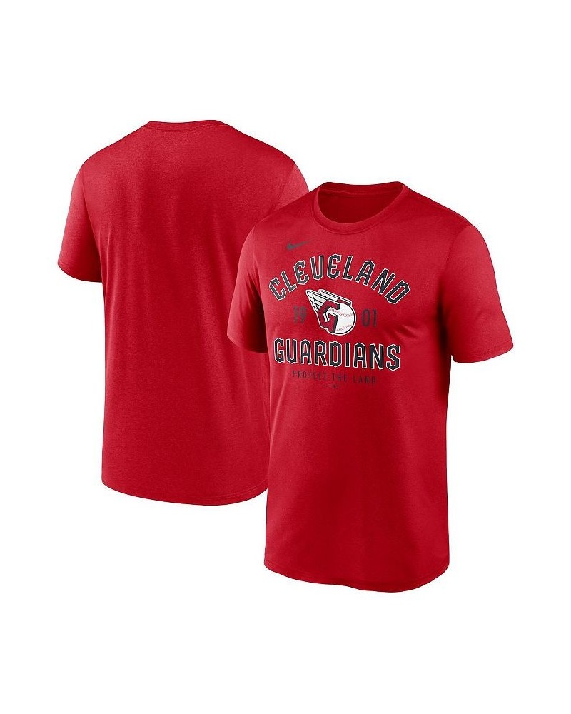 Men's Red Cleveland Guardians Legend Established T-shirt $20.50 T-Shirts