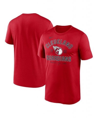 Men's Red Cleveland Guardians Legend Established T-shirt $20.50 T-Shirts