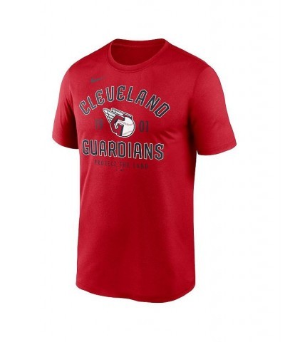 Men's Red Cleveland Guardians Legend Established T-shirt $20.50 T-Shirts