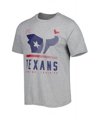 Men's Heathered Gray Houston Texans Combine Authentic Red Zone T-shirt $15.84 T-Shirts