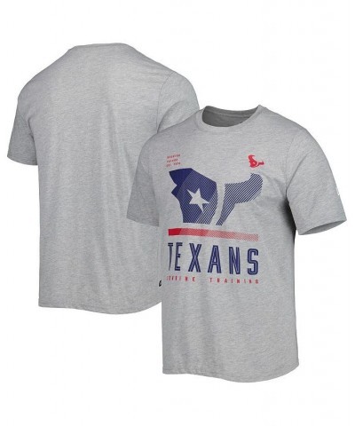 Men's Heathered Gray Houston Texans Combine Authentic Red Zone T-shirt $15.84 T-Shirts