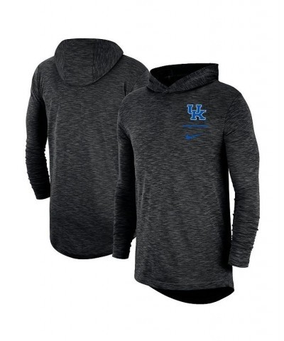 Men's Black Kentucky Wildcats Slub Performance Long Sleeve Hoodie T-shirt $33.60 T-Shirts