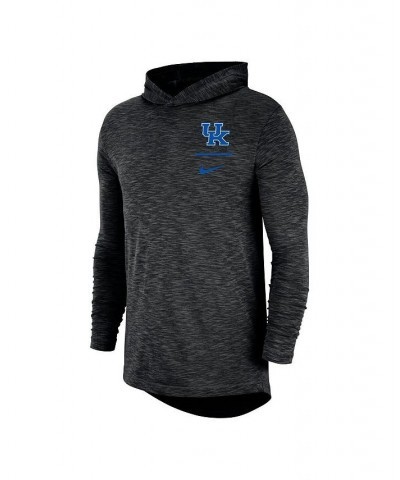 Men's Black Kentucky Wildcats Slub Performance Long Sleeve Hoodie T-shirt $33.60 T-Shirts