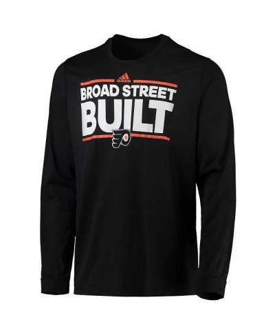 Men's Black Philadelphia Flyers Dassler AEROREADY Creator Long Sleeve T-shirt $23.59 T-Shirts