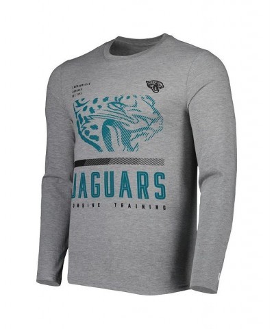 Men's Heathered Gray Jacksonville Jaguars Combine Authentic Red Zone Long Sleeve T-shirt $21.83 T-Shirts