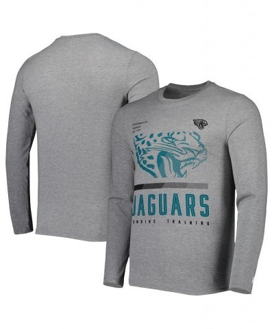 Men's Heathered Gray Jacksonville Jaguars Combine Authentic Red Zone Long Sleeve T-shirt $21.83 T-Shirts