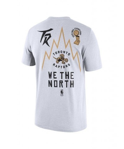 Men's White Toronto Raptors 2021/22 City Edition Courtside Heavyweight Moments Story T-shirt $18.00 T-Shirts