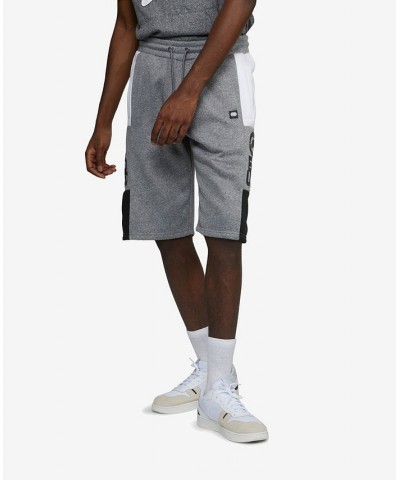 Men's Big and Tall In and Out Fleece Shorts Gray $34.22 Shorts