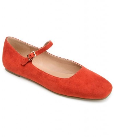 Women's Carrie Flat Orange $37.60 Shoes