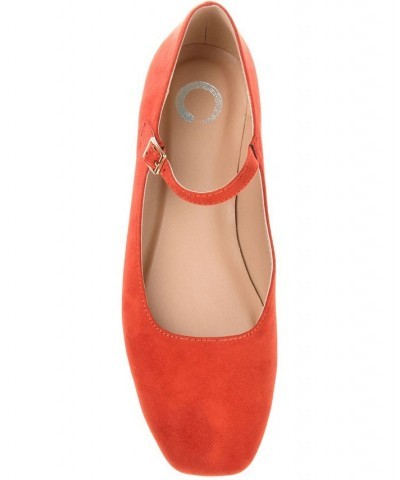 Women's Carrie Flat Orange $37.60 Shoes