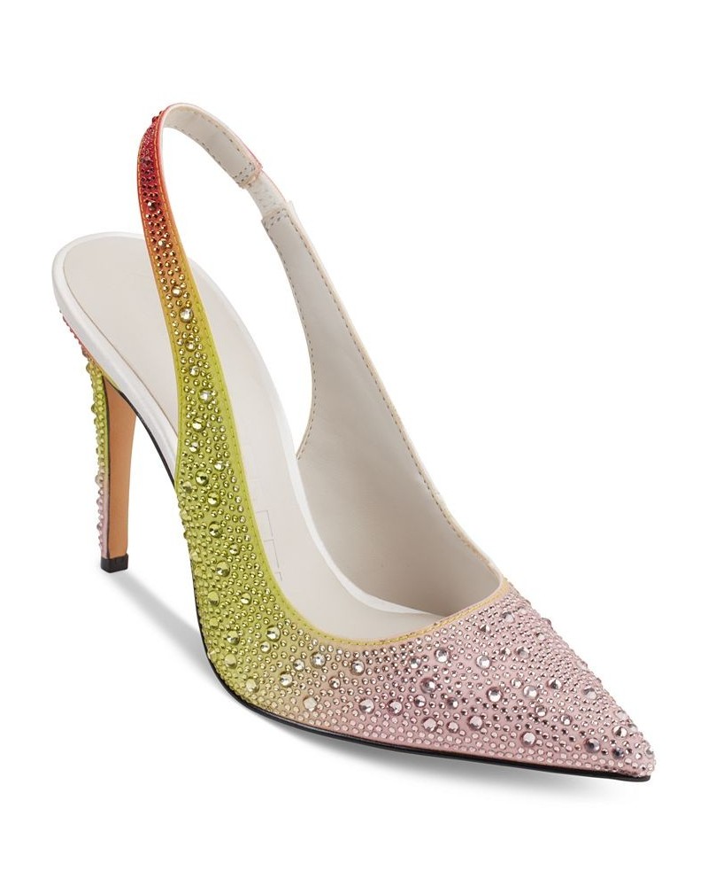 Women's Slip-On Pointed-Toe Slingback Pumps Multi $63.60 Shoes