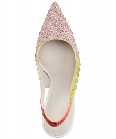 Women's Slip-On Pointed-Toe Slingback Pumps Multi $63.60 Shoes