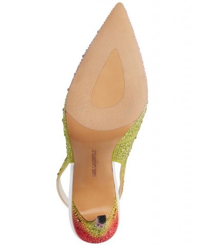 Women's Slip-On Pointed-Toe Slingback Pumps Multi $63.60 Shoes