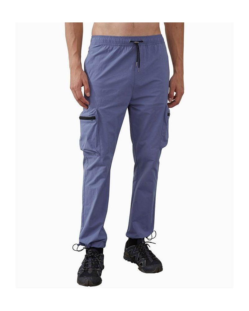 Men's Active Hyperlite Cargo Sweatpants Blue $34.30 Pants