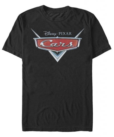 Men's Cars Film Logo Short Sleeve Crew T-shirt Black $19.94 T-Shirts