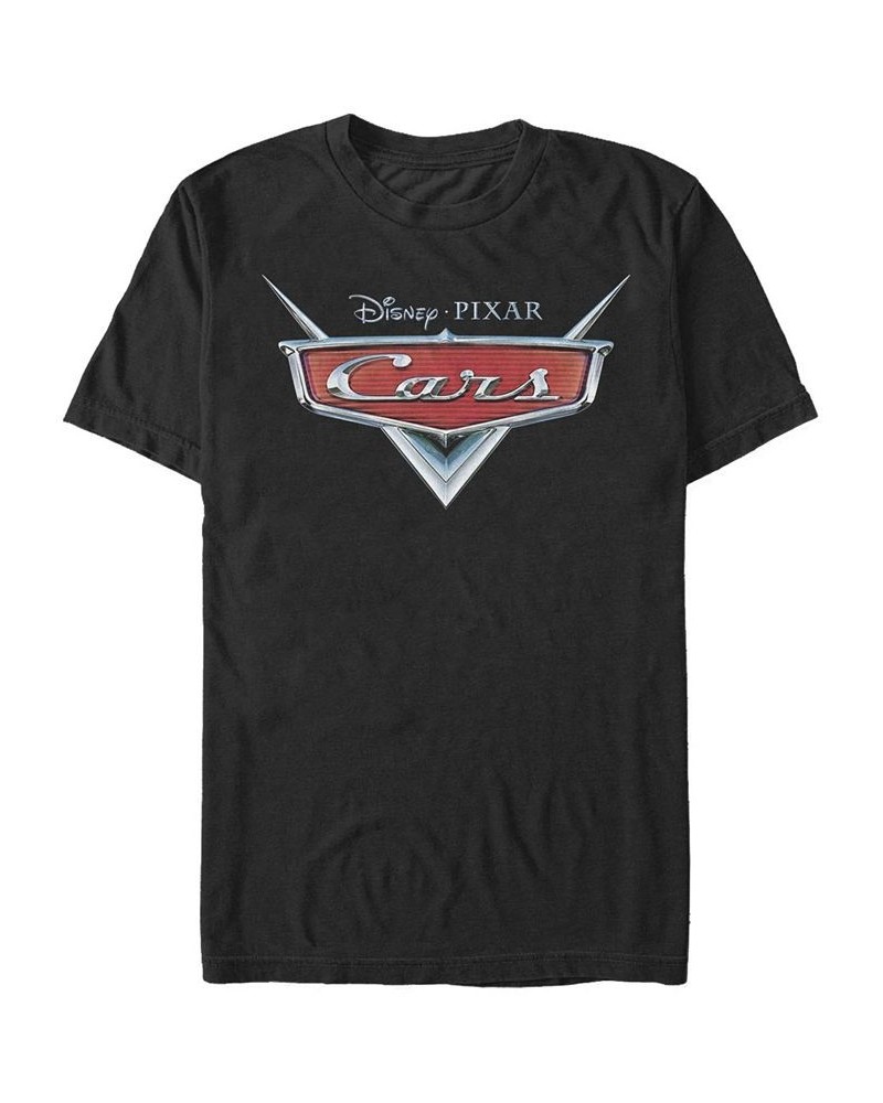 Men's Cars Film Logo Short Sleeve Crew T-shirt Black $19.94 T-Shirts