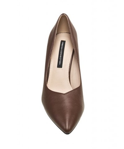 Women's Pointy Anny Heels Brown $39.20 Shoes