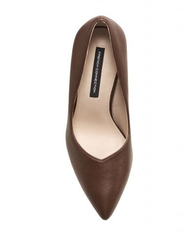 Women's Pointy Anny Heels Brown $39.20 Shoes