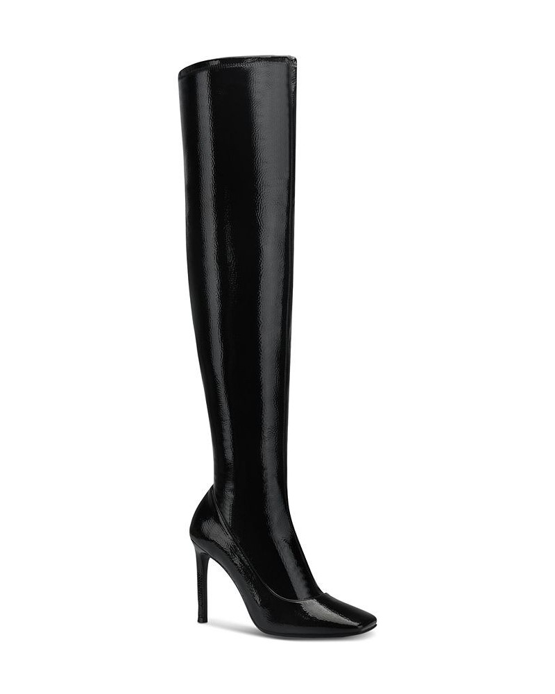 Women's Keenah Over-The-Knee Boots Black $27.57 Shoes