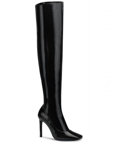 Women's Keenah Over-The-Knee Boots Black $27.57 Shoes