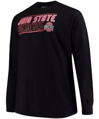 Men's Black Ohio State Buckeyes Long Sleeve T-shirt $18.90 T-Shirts