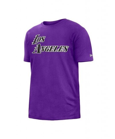 Men's Purple Los Angeles Lakers 2022/23 City Edition Brushed Jersey T-shirt $20.00 T-Shirts