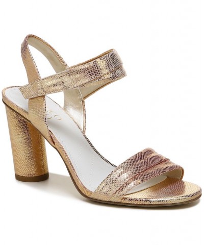 Osmina Ankle Strap Sandals Gold $44.95 Shoes