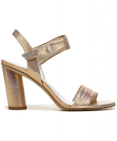 Osmina Ankle Strap Sandals Gold $44.95 Shoes