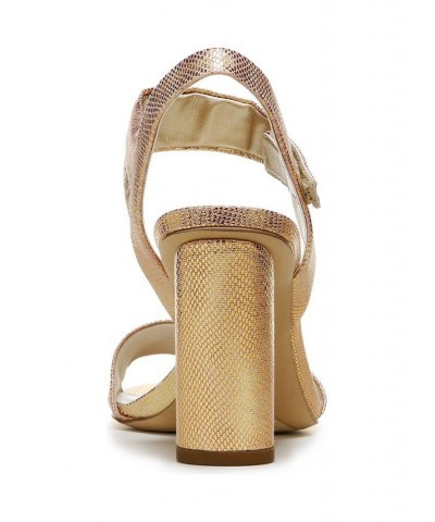 Osmina Ankle Strap Sandals Gold $44.95 Shoes