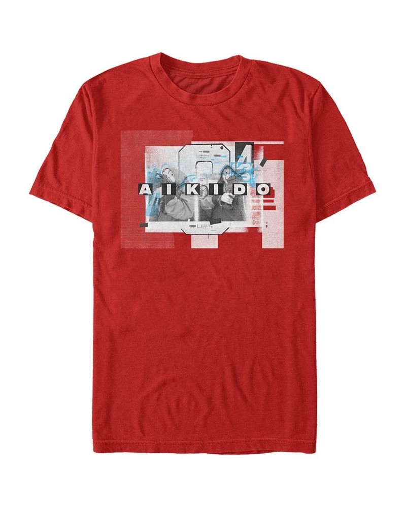 Men's La Casa De Papel Aikido Short Sleeve T-Shirt Red $20.99 T-Shirts