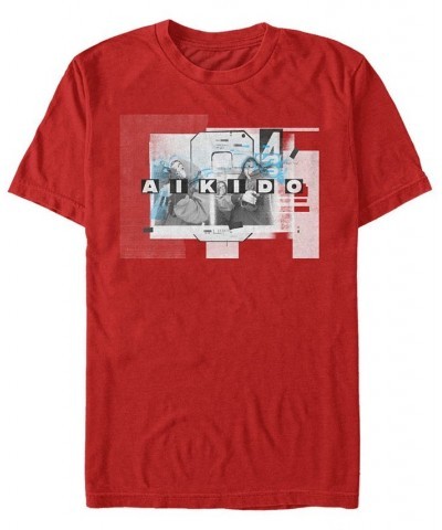 Men's La Casa De Papel Aikido Short Sleeve T-Shirt Red $20.99 T-Shirts