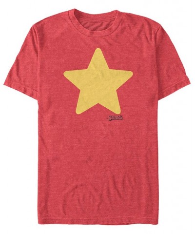 Men's Steven Universe Star Costume Short Sleeve T- shirt Red $19.94 T-Shirts