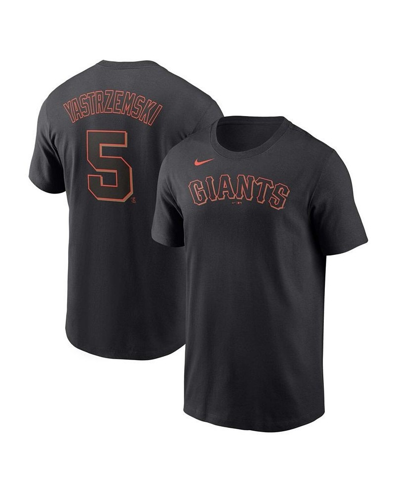 Men's Mike Yastrzemski Black San Francisco Giants Name and Number T-shirt $21.50 T-Shirts