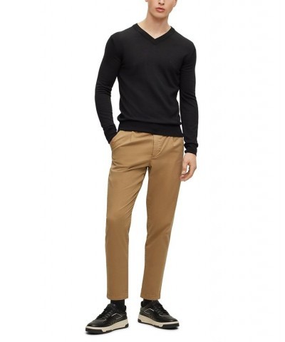 BOSS Men's Tapered-Fit Trousers Tan/Beige $55.30 Pants