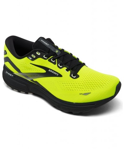 Men's Ghost 15 Running Sneakers Yellow $55.50 Shoes