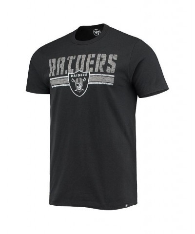 Men's Black Las Vegas Raiders Team Stripe T-shirt $20.39 T-Shirts