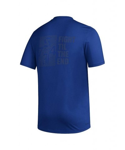 Men's Blue San Jose Earthquakes Team Jersey Hook AEROREADY T-shirt $22.00 T-Shirts