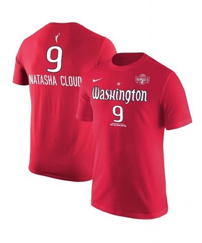 Men's Natasha Cloud Red Washington Mystics Explorer Edition Name Number T-shirt $27.49 T-Shirts