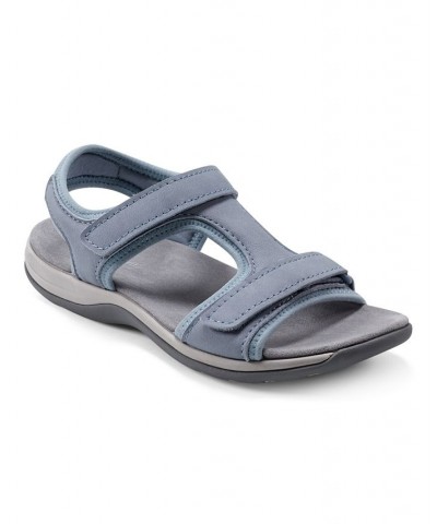 Women's Saffy Round Toe Casual Flat Sandals PD04 $42.72 Shoes