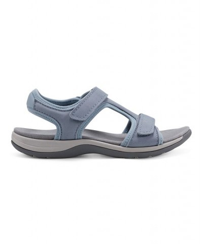 Women's Saffy Round Toe Casual Flat Sandals PD04 $42.72 Shoes