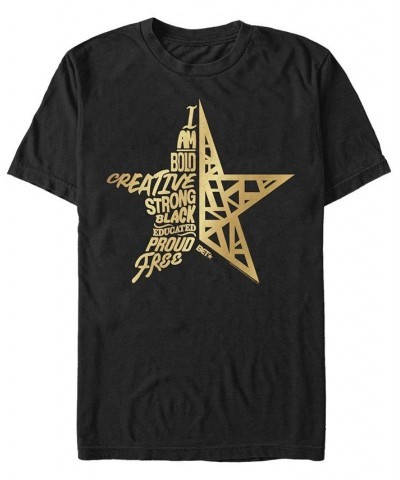 Men's Bet Star Short Sleeve T-shirt Black $14.70 T-Shirts